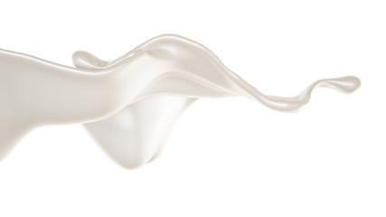 Splash of fluid. 3d illustration, 3d rendering.