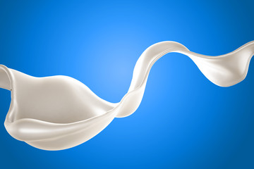 Splash of fluid. 3d illustration, 3d rendering.