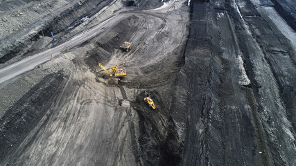 Coal Mining Quarry. Aerial view. © nordroden