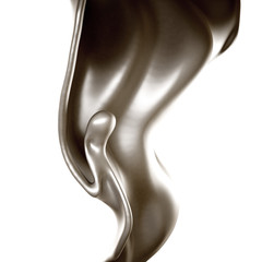Splash of fluid. 3d illustration, 3d rendering.