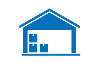 Product warehouse icon vector on white background 