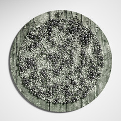 Beautiful background with balls, science, molecule, atom. 3d illustration, 3d rendering.