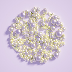 Beautiful background with balls, science, molecule, atom. 3d illustration, 3d rendering.