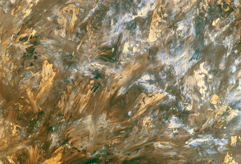 Abstract background of brown rusty color. Abstract paint texture on canvas with color transition.