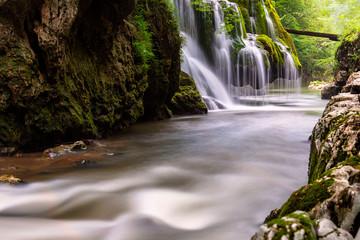 Long exposure image of Bigar Falls from Romania. This is considered one of the most beautiful waterfalls from the world