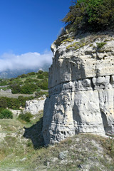 Brutfelsen von Bienenfressern in Griechenland
