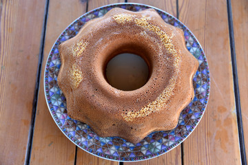 a homemade cake 