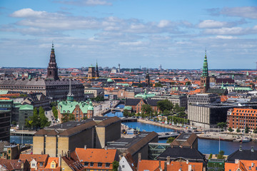 Fototapeta na wymiar Copenhagen city and canal Nyhavn in Denmark