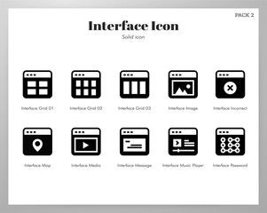 Interface icons Solid pack