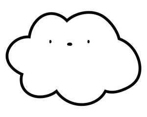 Isolated cloud cartoon vector design