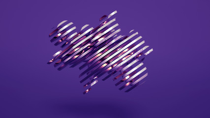 Beautiful abstraction background minimalism. 3d illustration, 3d rendering.