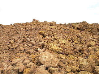 mountain of soil
