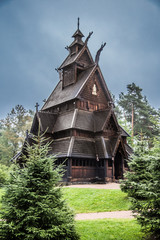 Stave church in Oslo Folkemuseum in Norway © pierrick