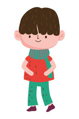 Isolated boy cartoon design vector illustration