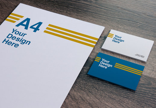 Paper and Business Cards Mockup
