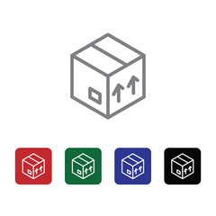 Box, delivery, arrows up vector icon . Simple element illustration from UI concept. Box, delivery, arrows up vector icon . Cargo Icon Vector Illustration