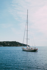 Fototapeta premium Villefranche-sur-Mer Yacht