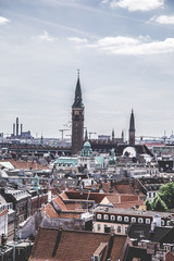 Copenhagen city and canal Nyhavn in Denmark