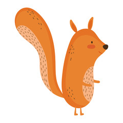 Isolated squirrel cartoon vector design © Stockgiu
