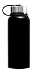 Black thermos bottle
