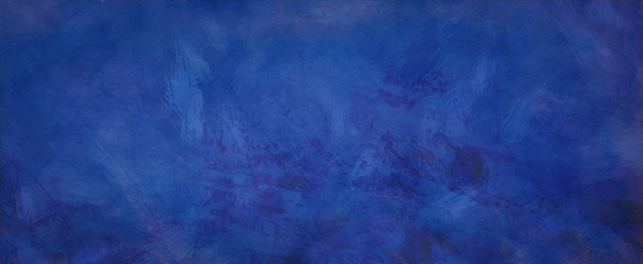 Solid blue background with dark elegant border and rich deep colors with old grunge vintage texture