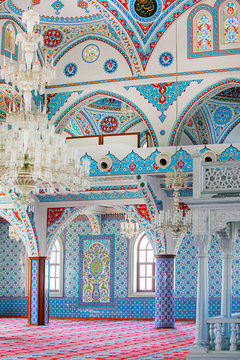  Interior view of  mosque in Turkey