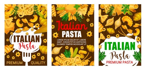 Italian restaurant premium pasta menu