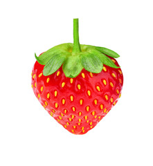 Strawberry isolated on white background. Fresh ripe strawberries isolated.