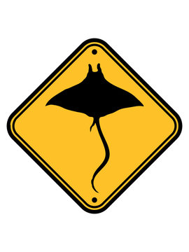 stachelrochen hinweis schild gefahr warnung vorsicht schwimmen tauchen silhouette umriss rochen sch&ouml;n unterwasser fisch gef&auml;hrlich tier meer wasser clipart stechrochen tiefsee