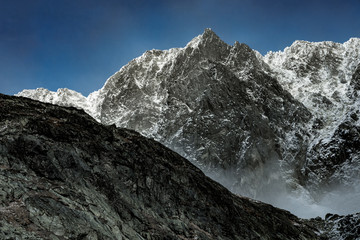 Mountain peaks with beautiful sky. High Tatry. Slovakia.