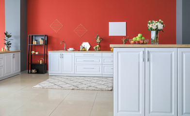 Stylish interior of modern kitchen