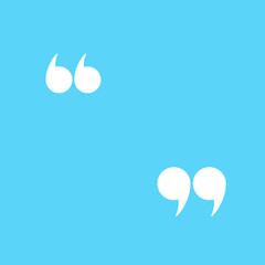 Quote sign illustration. Vector.