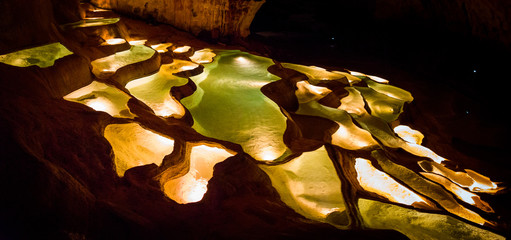 the cave of Saint Marcel d Ardeche in France
