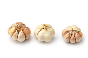 garlic isolated on white background