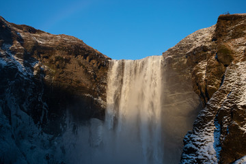 Fototapeta na wymiar Skógafoss waterfall