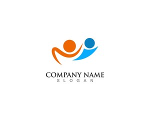 People community logo and vector template design