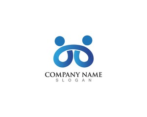 People community logo and vector template design