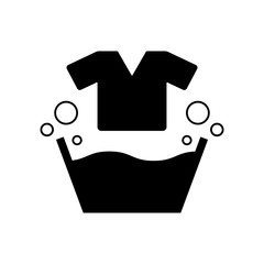 washing clothes icon vector