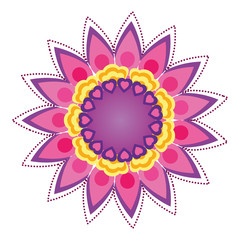 Mandale of bohemic and ornament concept