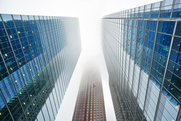 Fototapeta premium Scenic Toronto financial district skyline in city downtown