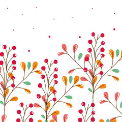 Isolated leaves vector design vector illustration