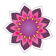 Mandale of bohemic and ornament concept