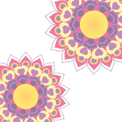 Mandales of bohemic concept vector illustration