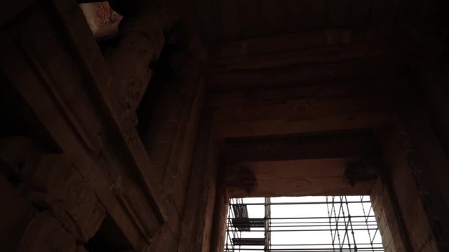 The inner architecture of Ruined Mandapam of Hampi