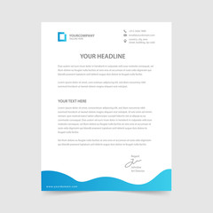 letterhead design template vector collection