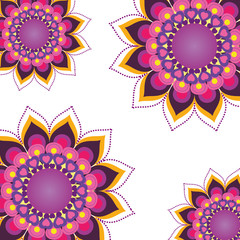 Mandales of bohemic and ornament concept