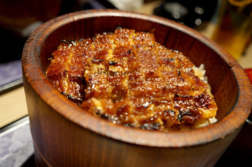 Hitsumabushi, local gourmet in Aichi, Japan