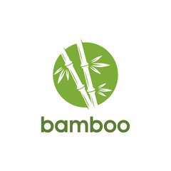 Bamboo stems that are still there are the leaves add to the character of the bamboo tree logo design