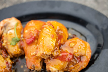 Fried Shrimp with Chili Sauce