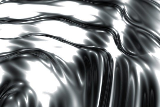 Liquid metal mercury silver ripple abstract background